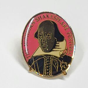 The Michigan Shakespeare Festival Lapel Pin Vintage